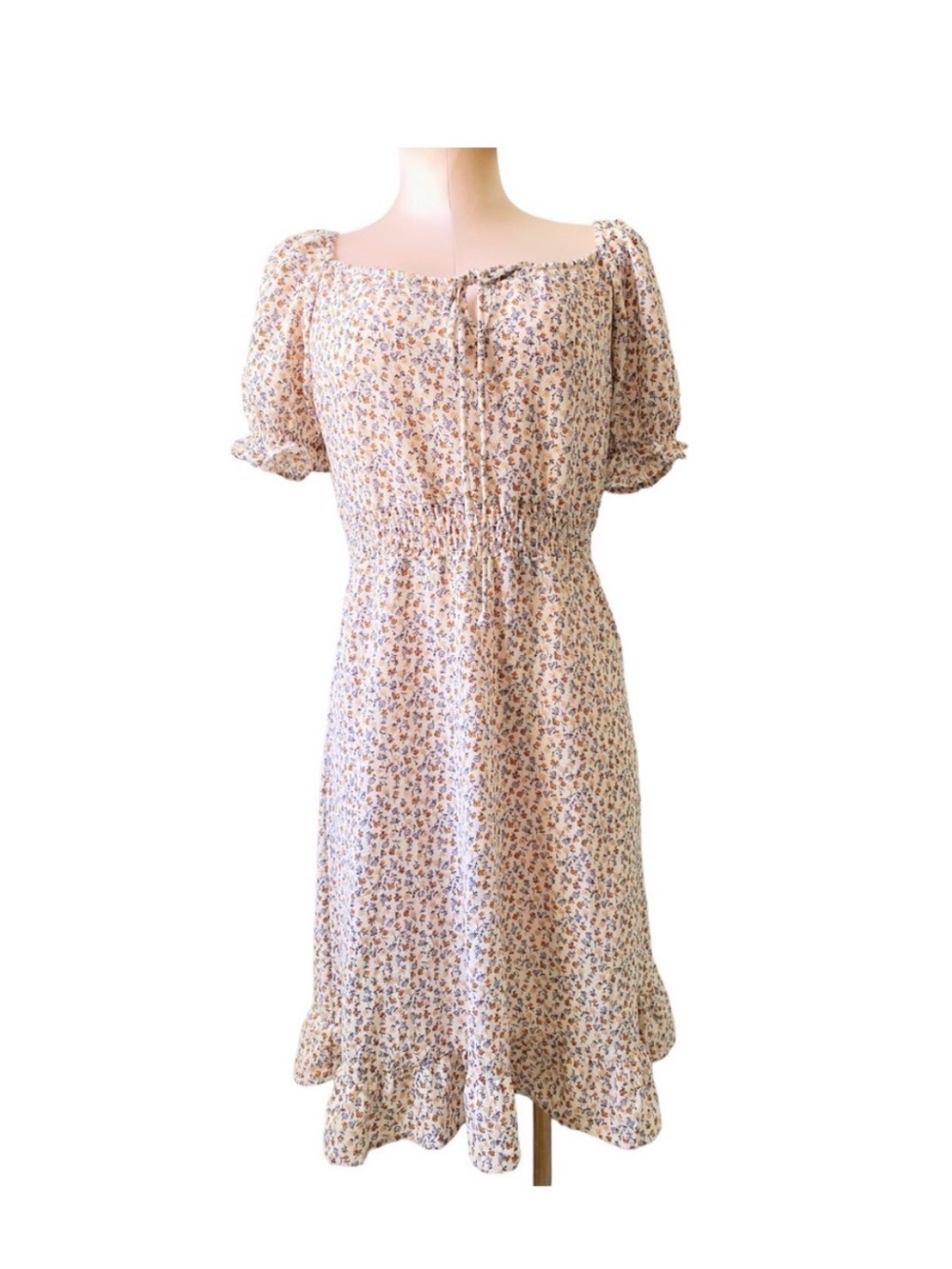 Monteau ditsy floral cottage sun dress